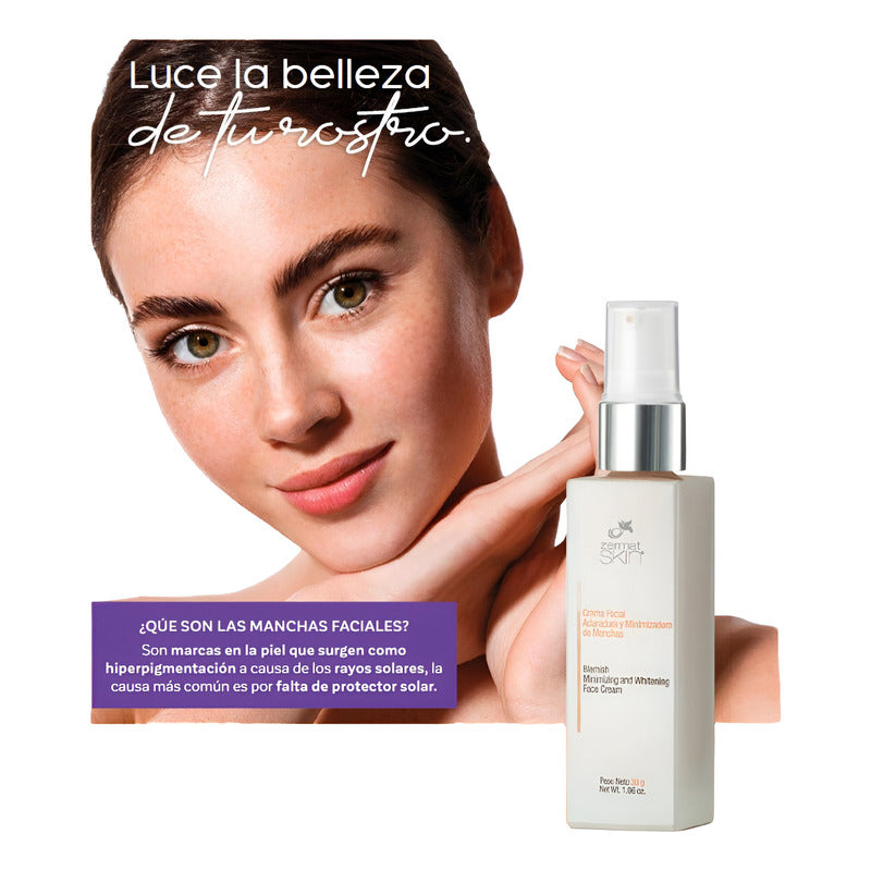 Crema Facial Aclaradora Anti-manchas Zermat Todo Tipo De Piel