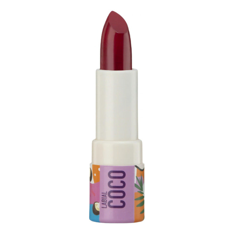 Labial Vegano En Barra Con Extracto De Coco & Karité Zermat Color Red Deliciuos