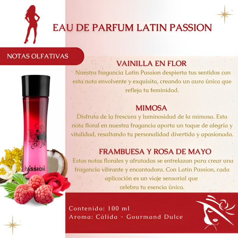 Eau De Parfum Latin By Zermat Passion 100 Ml