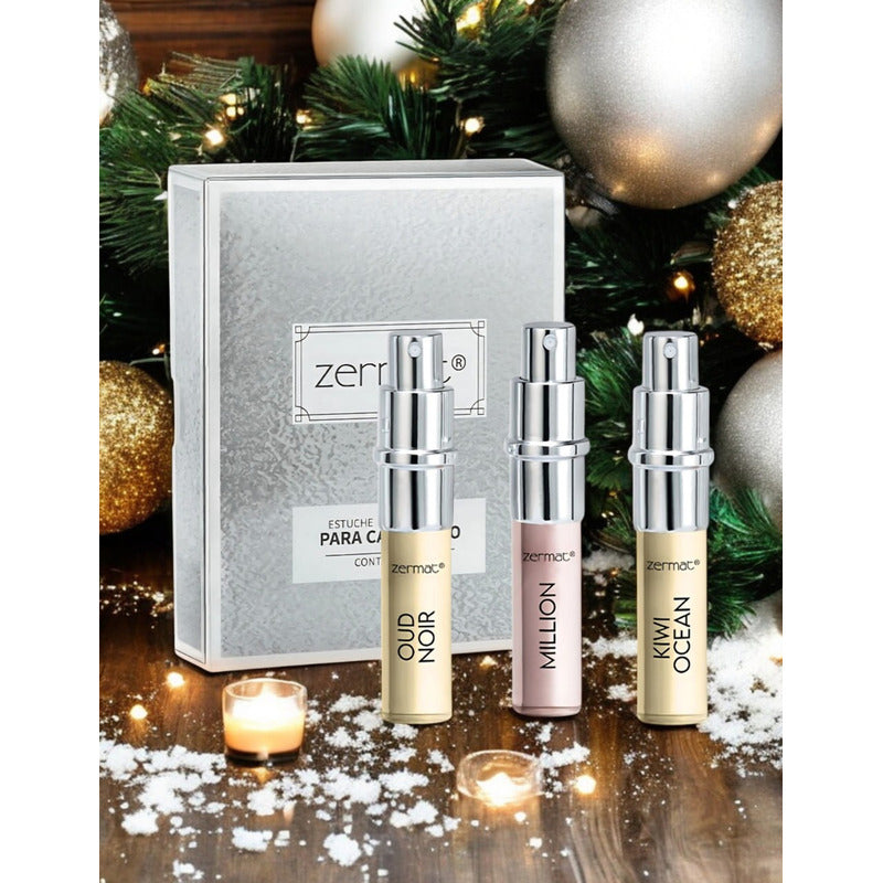 Estuche Recargable 3 Fragancias Para Cab Zermat 3 X 15 Ml