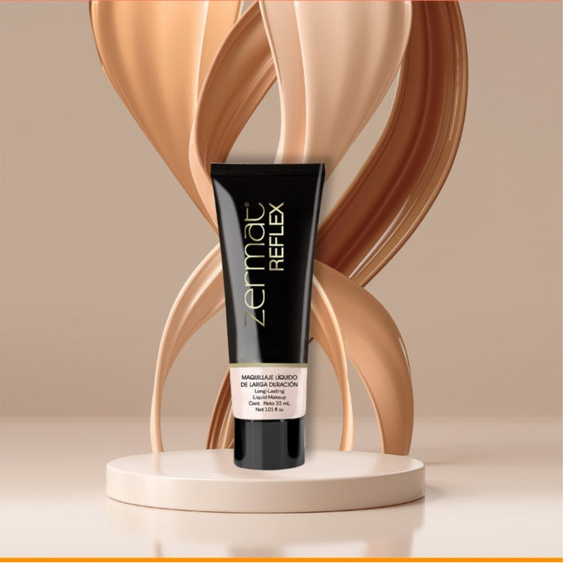 Maquillaje Líquido De Larga Duración Reflex 30 Ml - Zermat Canela