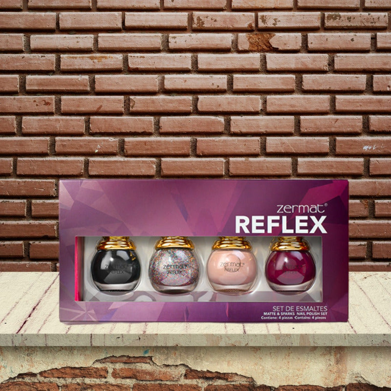 Eleva Tu Estilo Con El Set Reflex De 4 Esmaltes Zermat Varios